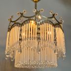 Staafjes Art Deco Stijl Hanglamp Kristal Gedraaide Staafjes thumbnail 2