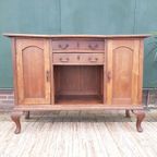 Antieke Commode Art Deco Kastje Vintage Dressoir Queen Anne thumbnail 20