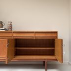 Vintage Houten Dressoir / Sideboard Met Deuren En Lades thumbnail 4