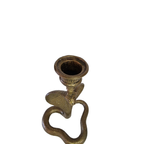 Vintage Messing Cobra Kandelaar thumbnail 3