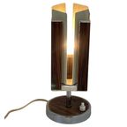 Phillips - Mcm - Table Lamp With Wood Veneer - Rotatable Inside thumbnail 3