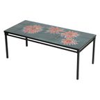 Grote Keramische Tegeltafel Adri Design Oranje Abstract Bloem 109Cm thumbnail 4