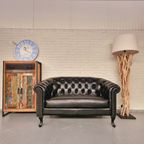 Hampton Classic Chesterfield Bank Set (2-Zits + 3-Zits) – Zwart, Leer thumbnail 6