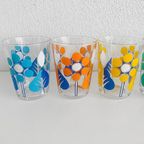 Set Vintage Limonade Glazen Jaren 70 Stippen thumbnail 5