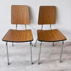 Vintage Formica | Formica Stoel | Bruin Formica thumbnail 3