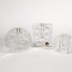 Walther Glass - Design Heiner Dusterhaus - Kandelaars - Set (3) - 1970'S thumbnail 3