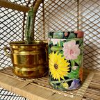 Schattig Vintage Bloemen Blik Blikje Bloem Gebloemd thumbnail 2