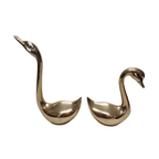 Hollywood Regency Messing Zwanen thumbnail 4