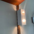 Space Age Vintage Wandlampje, Rechthoek Modern Metaal Lamp thumbnail 4