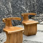 Massief Houten S Shape Stoel (meerdere Stuks In Stock) thumbnail 11
