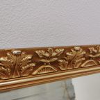 Grote Vintage Goudkleurige Hollywood Chic Schouwspiegel Spiegel Facet Geslepen thumbnail 8