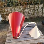 Vintage - Hanglamp - Kegelvorm - Rood - Ikea thumbnail 11