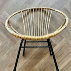 Rohé Noordwolde Rotan Bamboe Fauteuil 1960 thumbnail 4