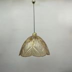 Peil & Putzer Glass Leaf Hanging Lamp , 1970’S thumbnail 13