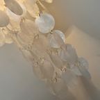 Vintage 60’S Capiz Schelpen Hanglamp Parelmoer Schelpen Opaline Schelp Lamp thumbnail 8