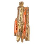 Vintage Wandsculptuur Aardewerk In De Stijl Van Perignem 56Cm thumbnail 12