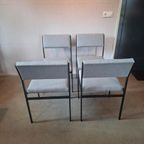 4 Vintage Pastoe Sm07 Eetkamerstoelen thumbnail 4