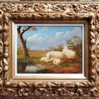 Schilderij "Schapen" thumbnail 4