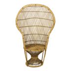 Grote Rotan Rieten Pauwstoel Troon Emanuelle Boho 131Cm thumbnail 2