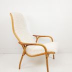 Vintage Swedese Lamino Yngve Ekström Fauteuil Teddy Pluche thumbnail 12