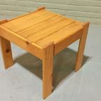 Vintage Mid Century Grenen Side Table Bijzettafel thumbnail 9