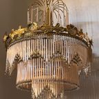 Italiaanse Opaliserende Hollywood Vintage Regency Hanglamp thumbnail 2