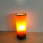 Vintage Glazen Lamp Jaren 70 (Stijl) Oranje Zwart thumbnail 4