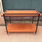 Vintage Design Trolley Pastoe Stijl Mid Century Bijzettafel thumbnail 9