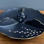 Ceramic Serving Plate In Platteel By Flora Gouda Decor “Lente” 1960S thumbnail 7