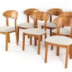 6x Juul Kristensen Eetkamerstoelen 'them' Vintage Massief Teak thumbnail 15