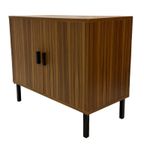 Vintage Kastje Compact Plak Fineer Jaren 70 Design thumbnail 12