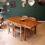 Vintage Uitschuifbare Eettafel, Jos De Mey 1960 thumbnail 7