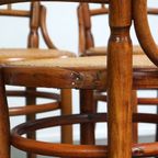 Set Van 4 Originele En Antieke Thonet Bistro Stoelen Met Een Fantastische Uitstraling thumbnail 19