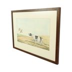 Maurice Brailly Franse Spaniël Hond Vogels Vintage Grafiek 1972 thumbnail 9