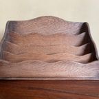 Postbakje Bureau Brievenbakje Eiken Art Deco 1930 Frans thumbnail 6