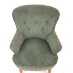 Artifort Fauteuil Groene Ribstof | Donkergroen Theo Ruth thumbnail 8