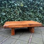 Brutalistische Wabi-Sabi Massief Eiken Salontafel thumbnail 3