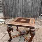 Summer Sale! Antieke Anglo Indian Olifant Tafel Vintage thumbnail 2