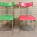 Set Van 2 Vintage Design Italiaans Stoelen Eetkamerstoelen thumbnail 11