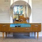 Prachtige Vintage Palissander Lowboard Dressoir 249 Cm thumbnail 16