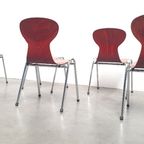 6x Eromes Pagholz Industriële Stapelbare Design Stoel thumbnail 2