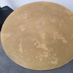 Messing Gepatineerde Tafel Rond Wabi Sabi Gietijzer Voet Pedrali thumbnail 11