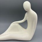 Vintage Abstract Figuur Wit Crème thumbnail 7