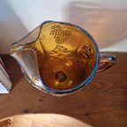 Indiana Glass Company Carnaval Glazen Pitcher Druiven. thumbnail 3