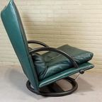 Vintage Rolf Benz Leren Swivel Fauteuil, Torino Bmp thumbnail 7