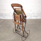 Antieke Houten Kinderwagen thumbnail 6
