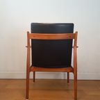 Vintage Arne Vodder 341 Fauteuil In Teak En Leer thumbnail 14