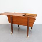 Deens Vintage Fournituren Kastje Op Wieltjes thumbnail 15