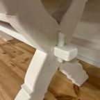 Landelijke Rechthoekige Tafel Met Kruisvoet thumbnail 5