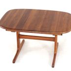 dyrlund Ovalen 1x Verlengbare Teak Eettafel Deens Vintage Massief Teak thumbnail 2